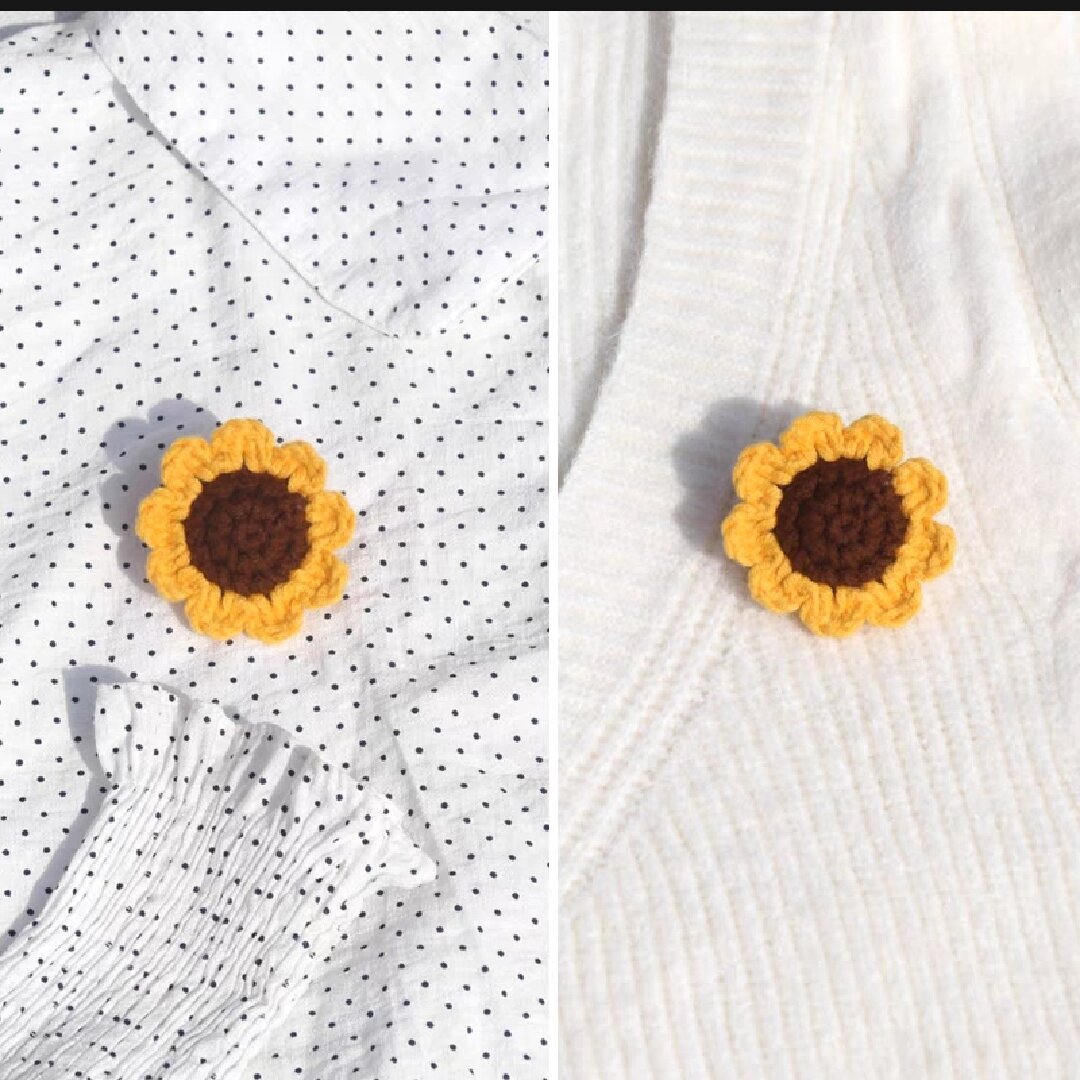 Ghim cài áo handmade bằng len