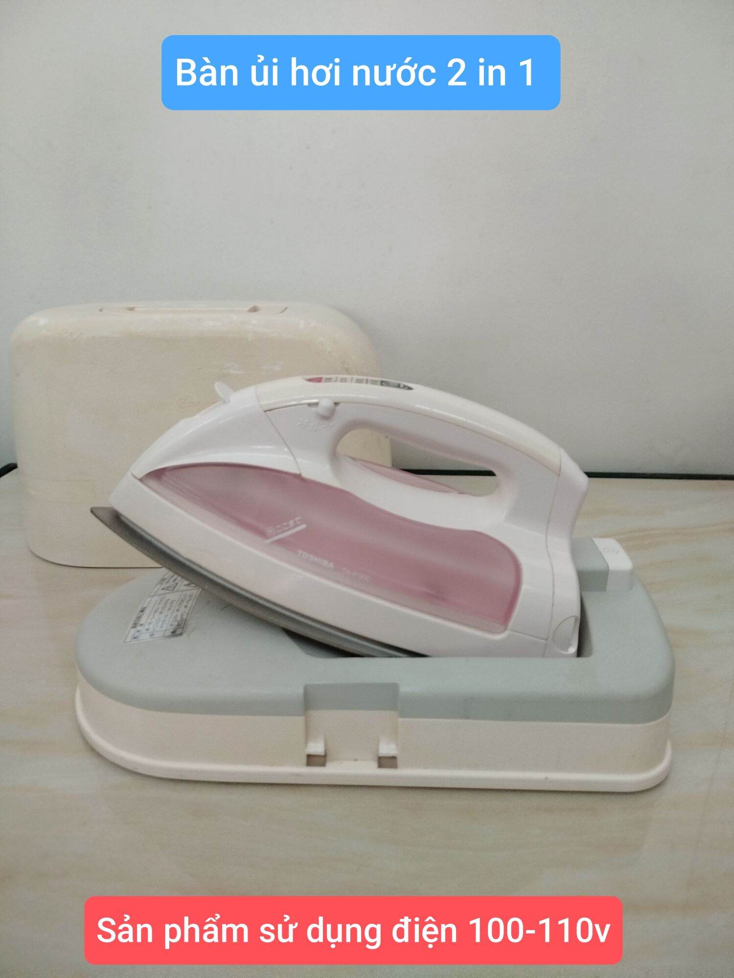 Toshiba Ta-F300 2-in-1 Cordless Steam Iron, Made in Japan, Uses 100-110V Electricity.