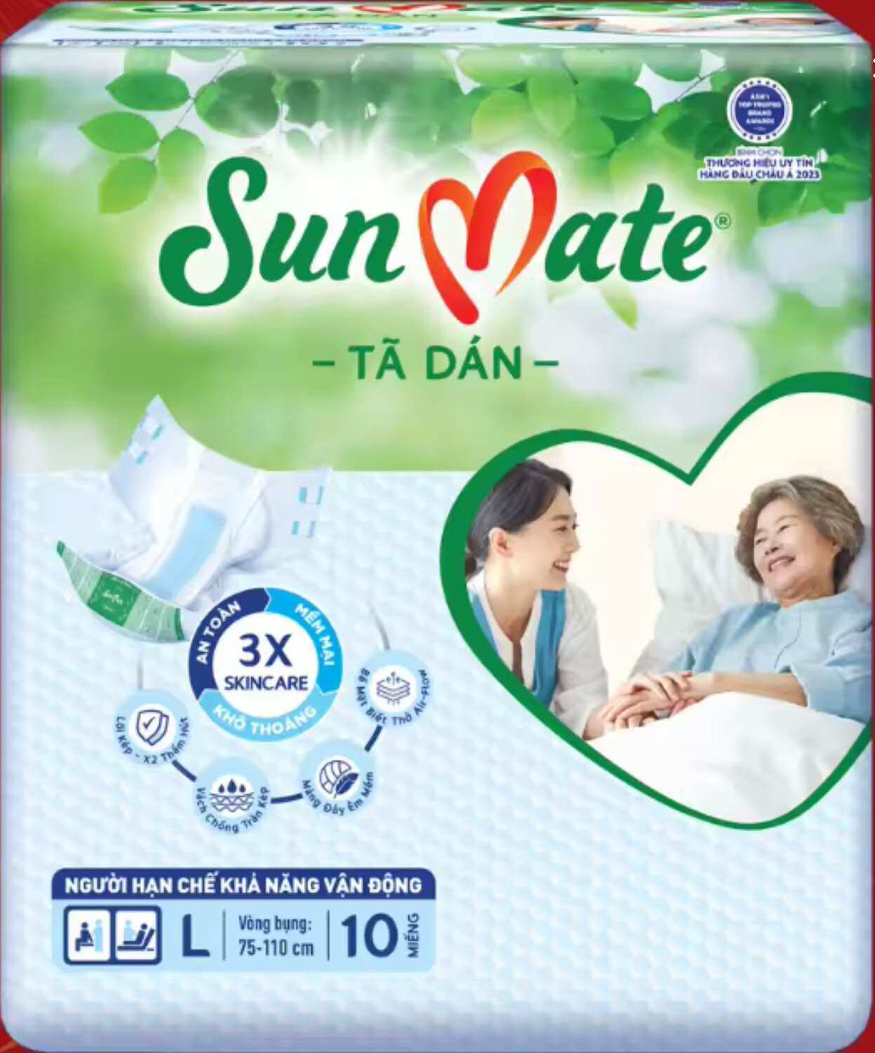 Tã dán sunmate l10 - tã người lớn sunmate vòng bụng 75 cm đến 110 cm - hsd luôn mới
