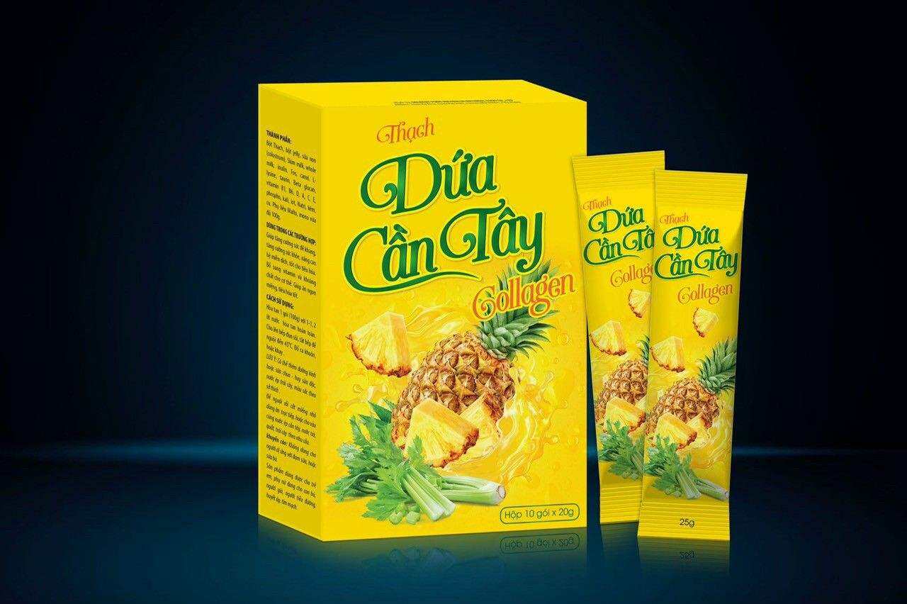 Thạch dứa cần tây hỗ trợ giảm cân