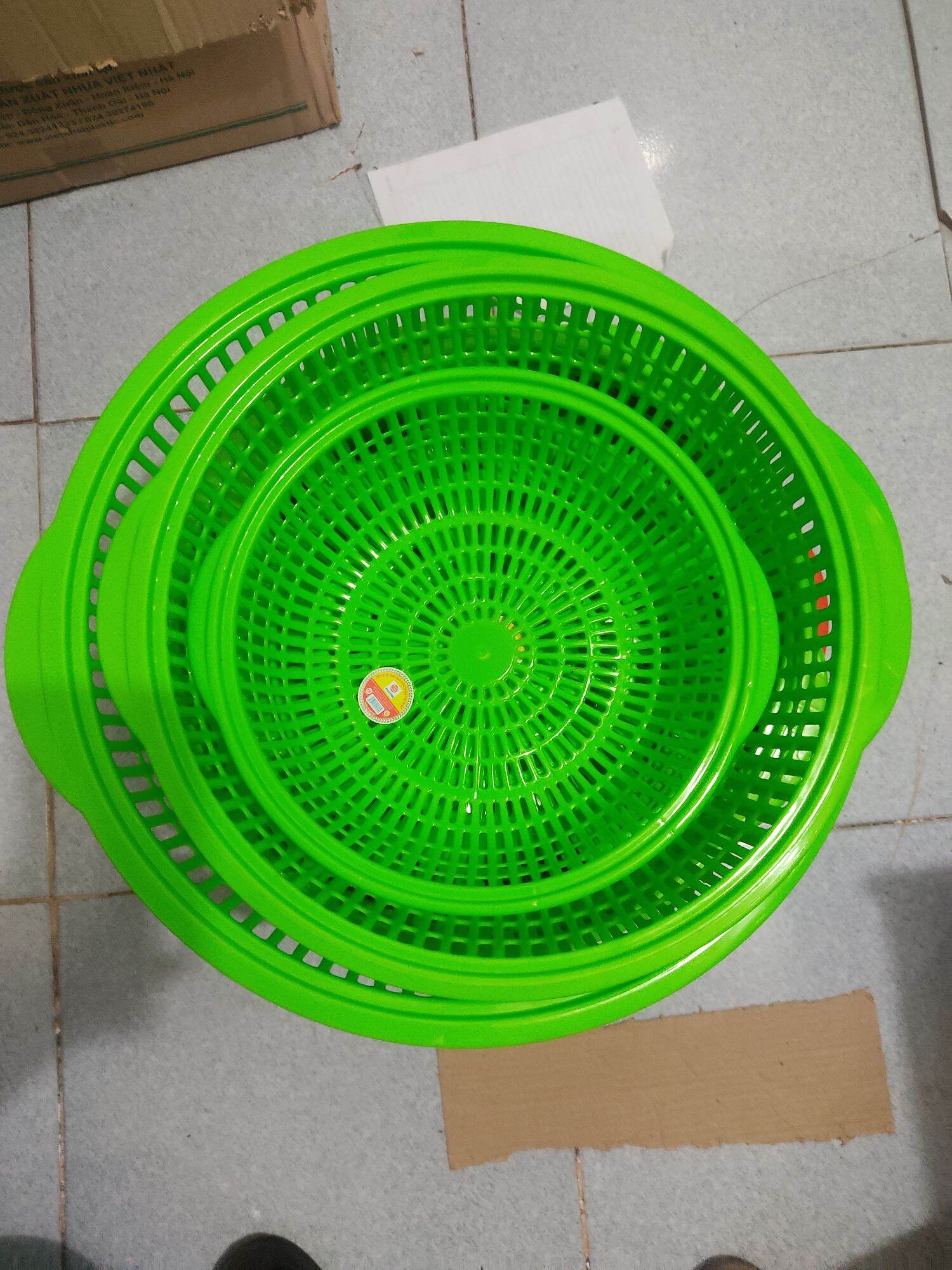 Rổ rửa rau đựng hoa quả có 3 size lựa chọn hàng Cao cấp việt nhật
