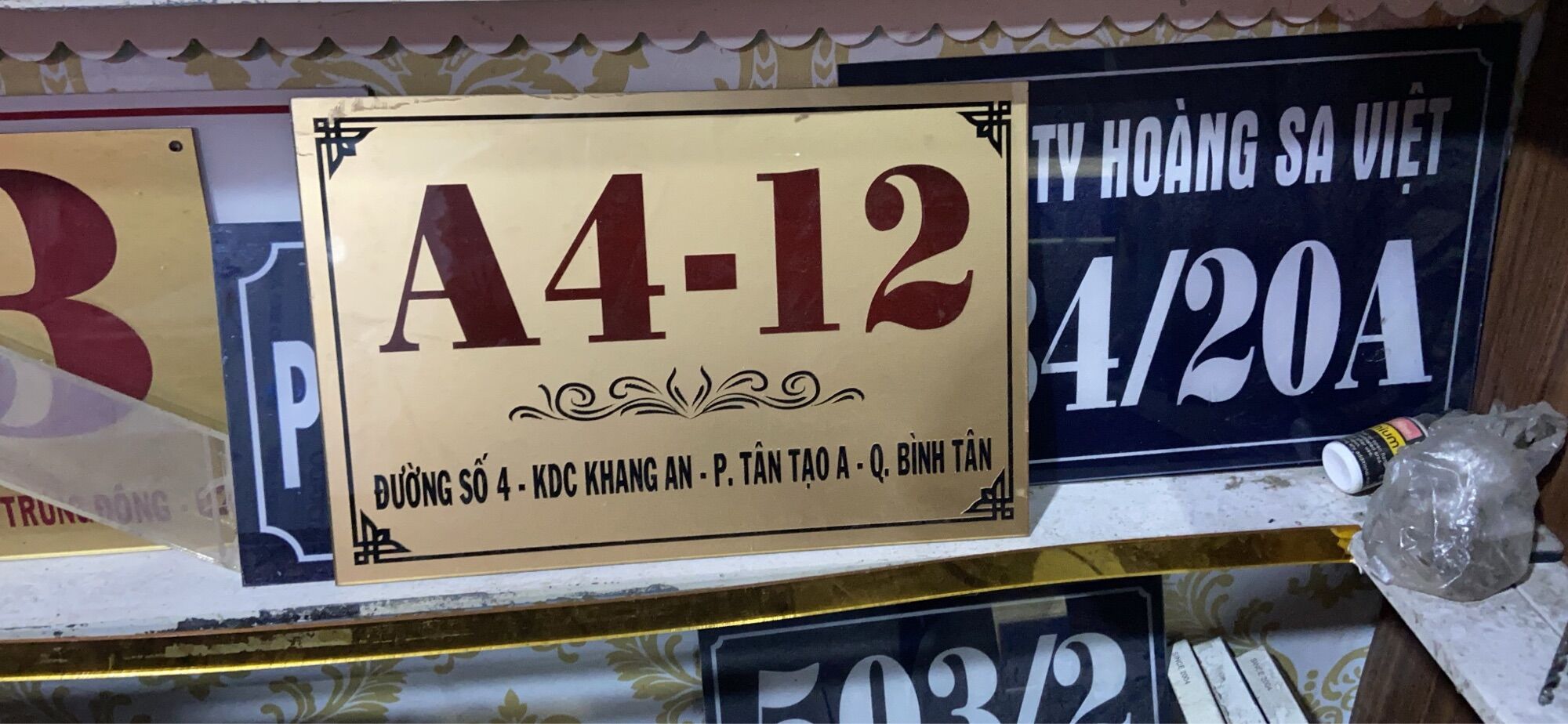 [HCM]Bảng số nhà mica, bảng mica