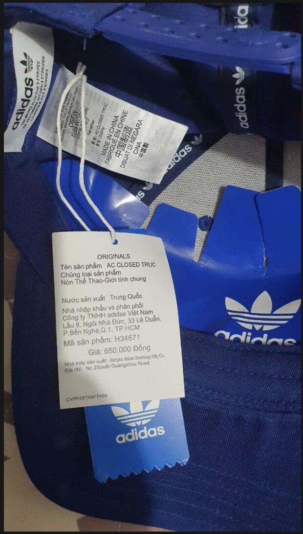 Mũ lưỡi trai adidas chính hãng