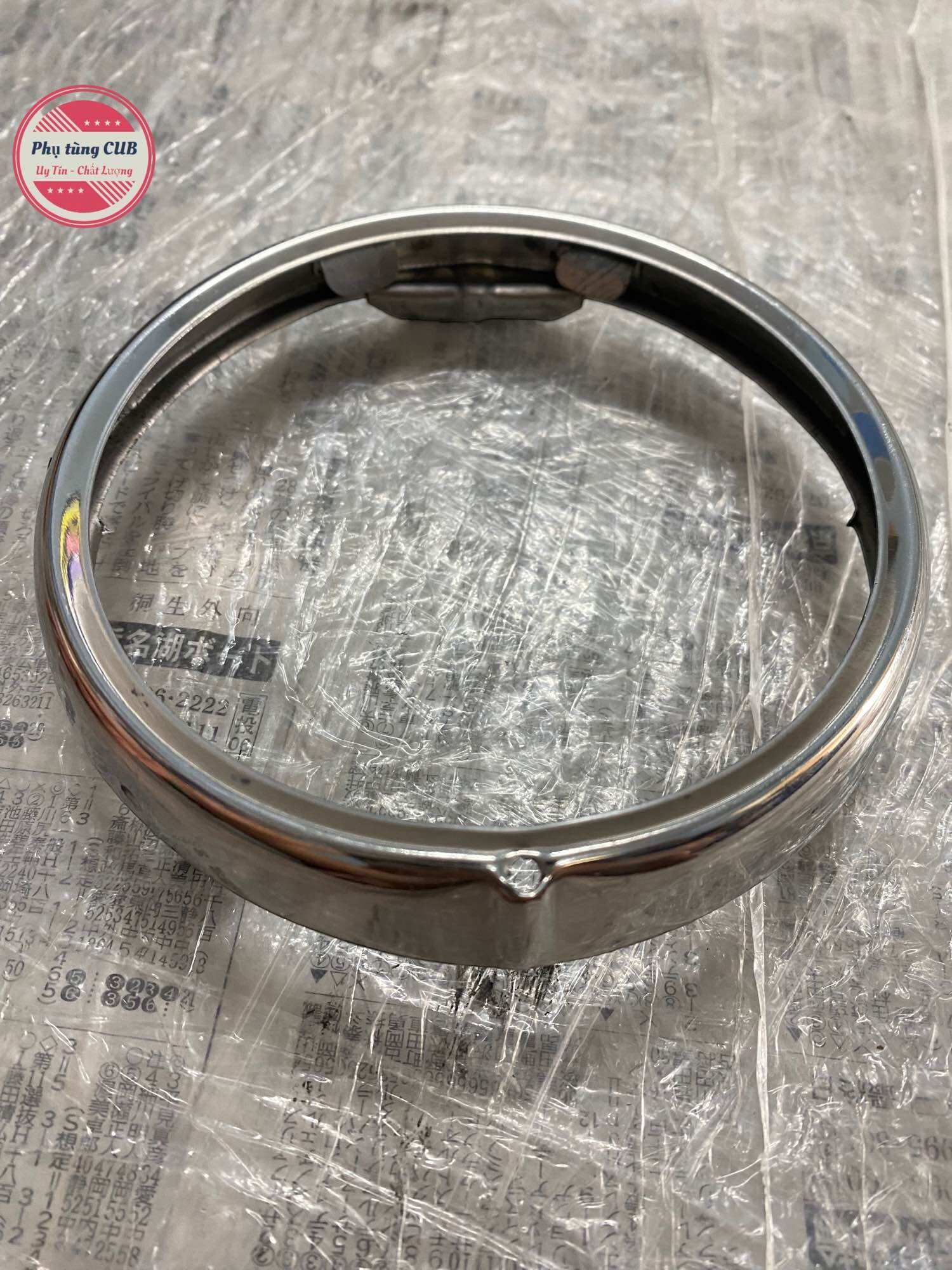 Vòng đèn xe cub 78-81-86 inox