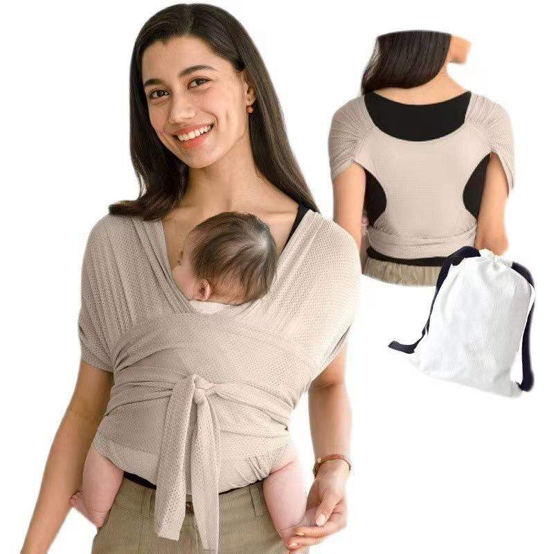 1Pc Đai Đeo Cho Trẻ Sơ Sinh Có Thể Điều Chỉnh Được Có Thể Co Giãn Có Thể Mang Theo Thoáng Khí Dùng Để Đeo Phía Trước Khi Đi Du Lịch - Dải Tuổi Từ 0-1 Tuổi