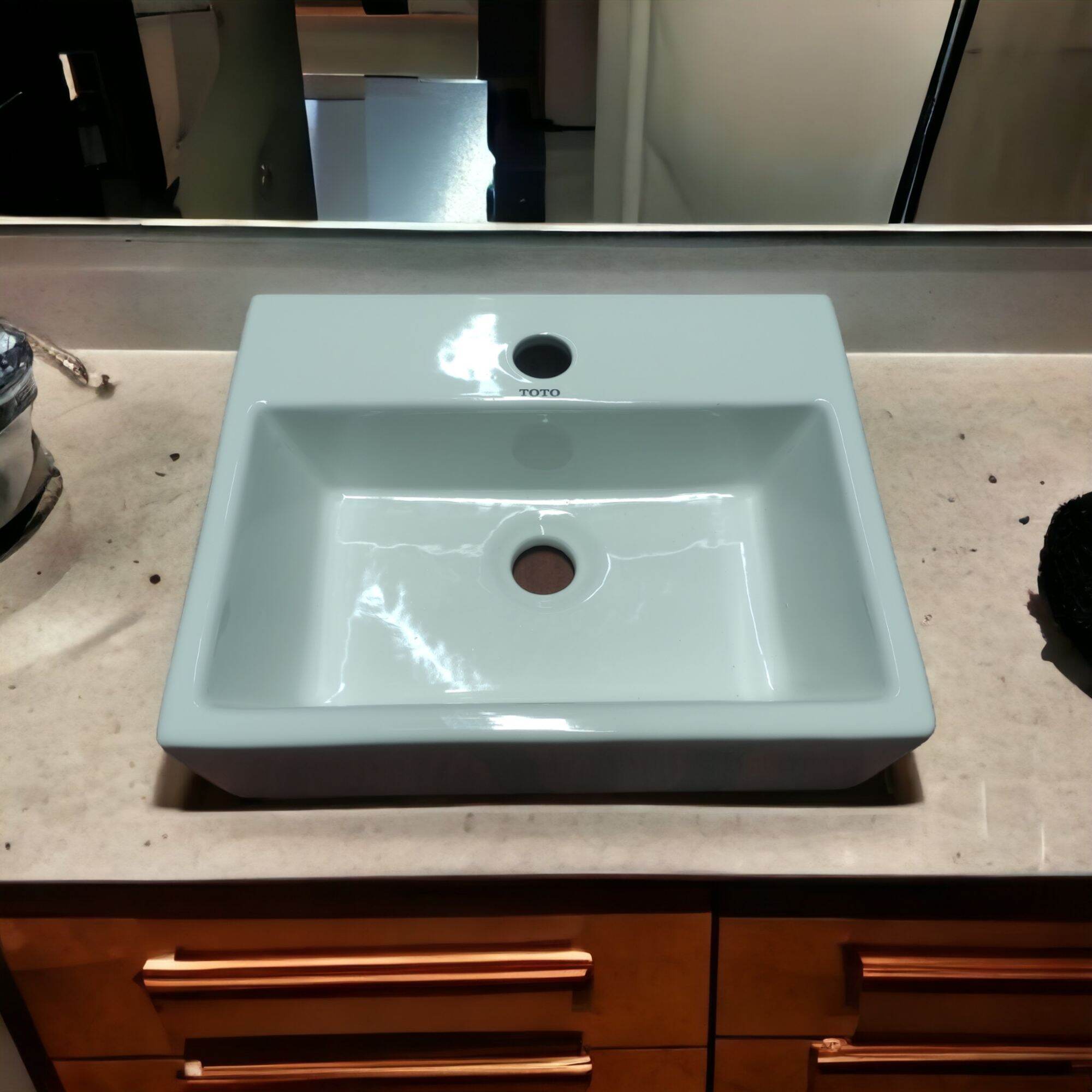 Chậu lavabo treo tường hoặc đặt bàn 40x30cm