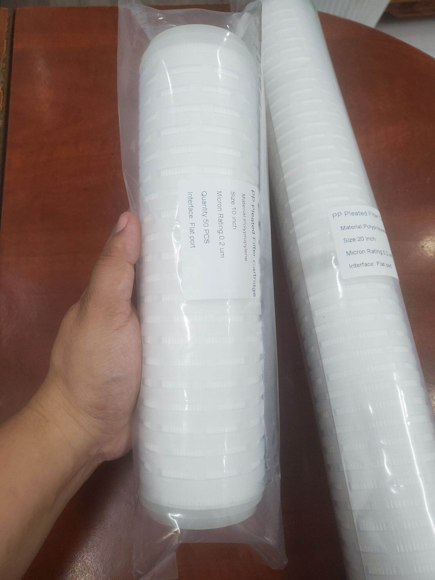 Lõi lọc sát khuẩn nhựa 0.2 Micron 20 inch dùng trong lọc nước