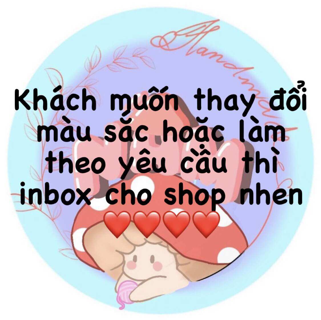 Móc khoá len bánh kem cuộn [Nấm Handmade]