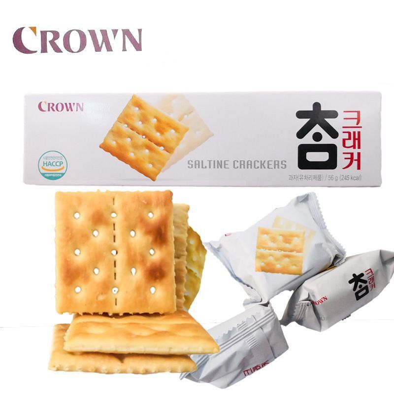 Bánh quy mặn Crown Hàn Quốc 56g