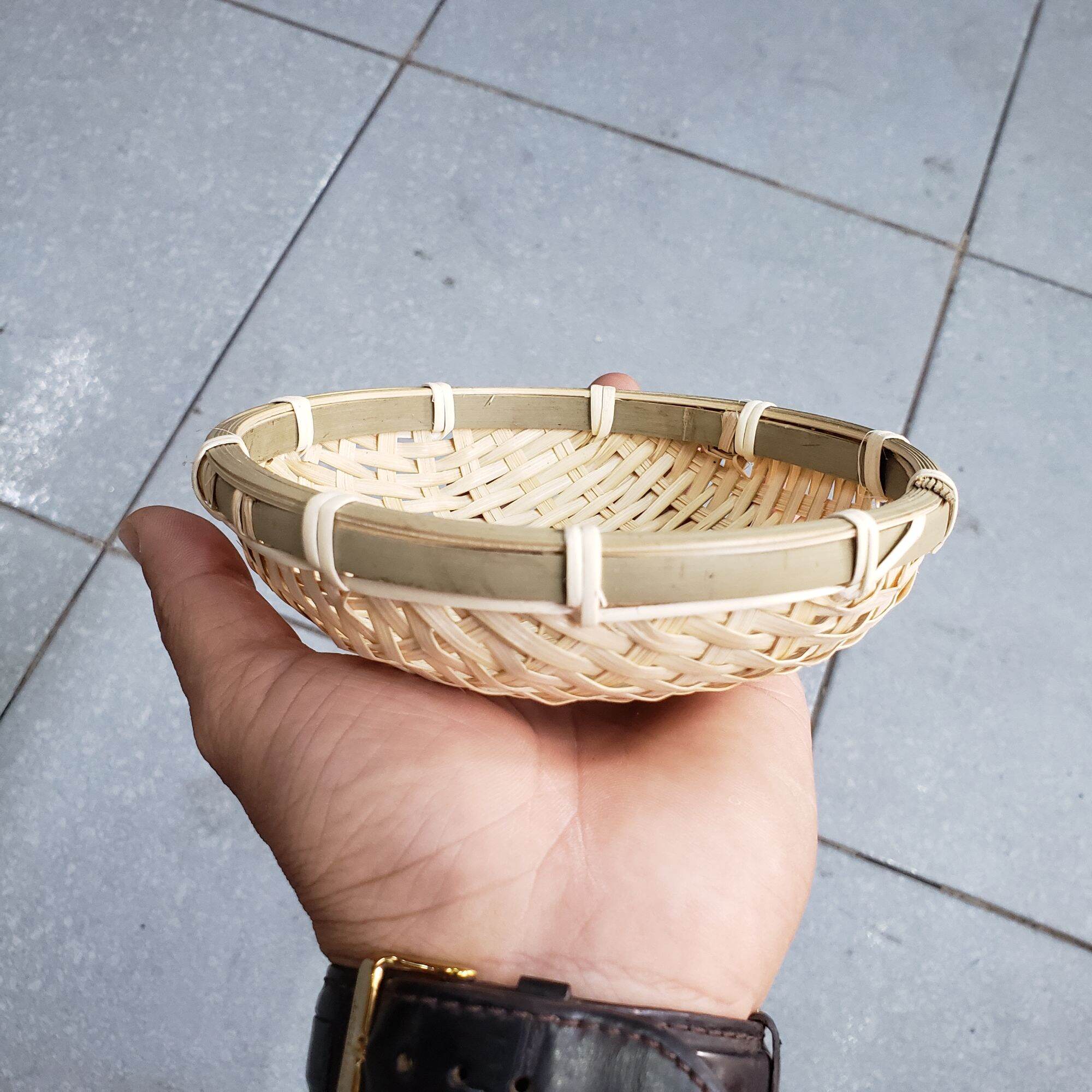 Rổ mây tre đan size 13,5cm