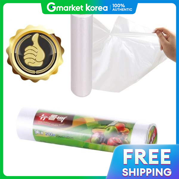 Túi ni lông cuộn vệ sinh cỡ vừa 25x35, 200 túi, túi siêu thị