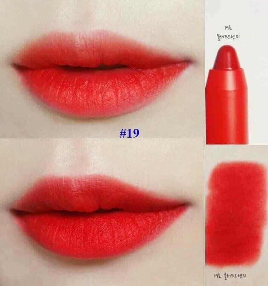 Son BÚT CHÌ Mamonde Creamy Tint Color Balm màu đỏ cam #19 tươi tắn trẻ trung
