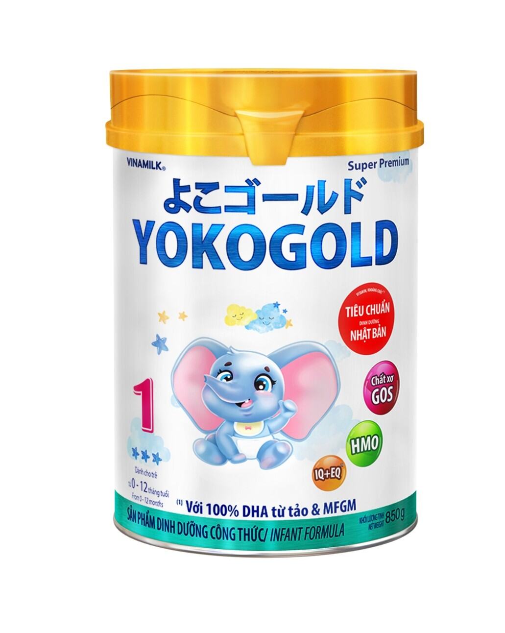 Sữa bột YOKOGOLD 1 - lon 850g cho trẻ từ 0 - 1 tuổi