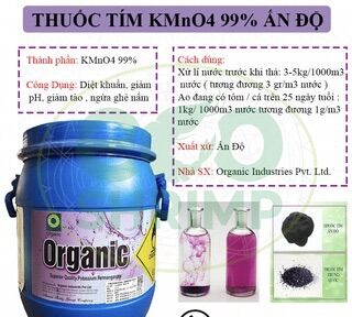 Thuốc tím dạng bột sát trùng dùng cho cá tôm gói 1kg