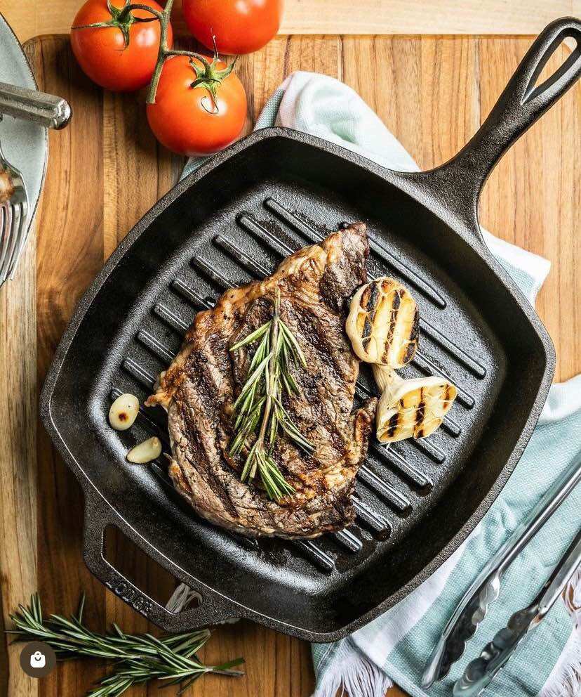 Chảo gang lodge grill 26cm