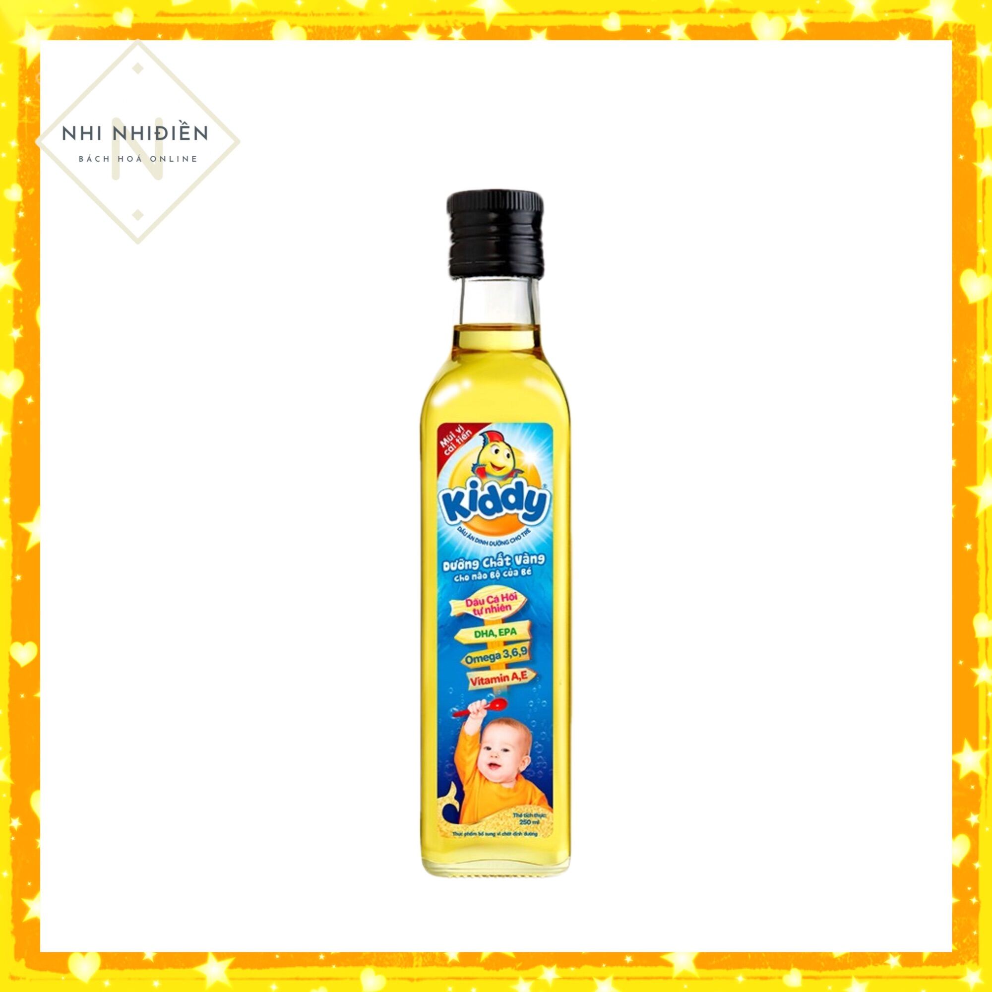 Dầu ăn Kiddy cá hồi 250mldate mới