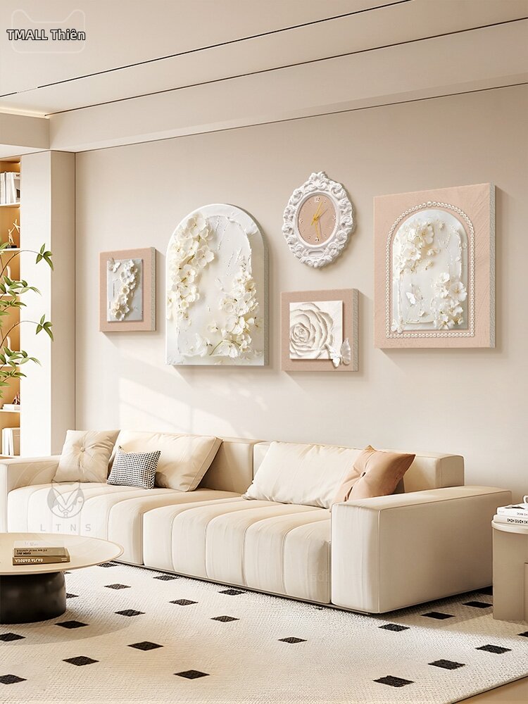 LTNS | Sofa Background High-End Abstract Floral Art Mural - Thương hiệu LTNS Giá 2,186,000 Đồng*Miễn phí vận chuyển