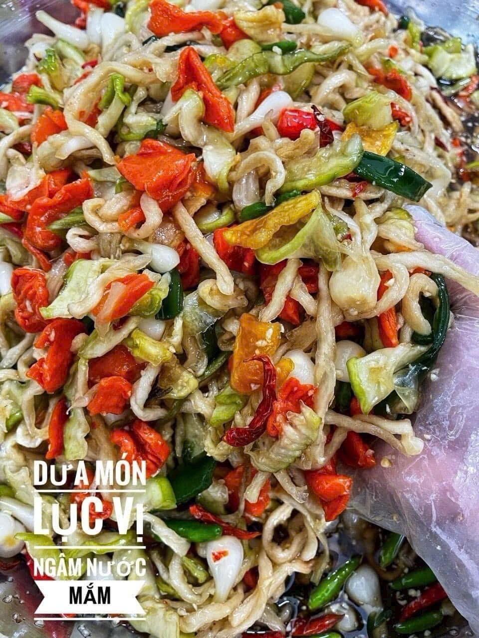 Dưa món ngâm mắm đường giòn rụm hũ 500gr