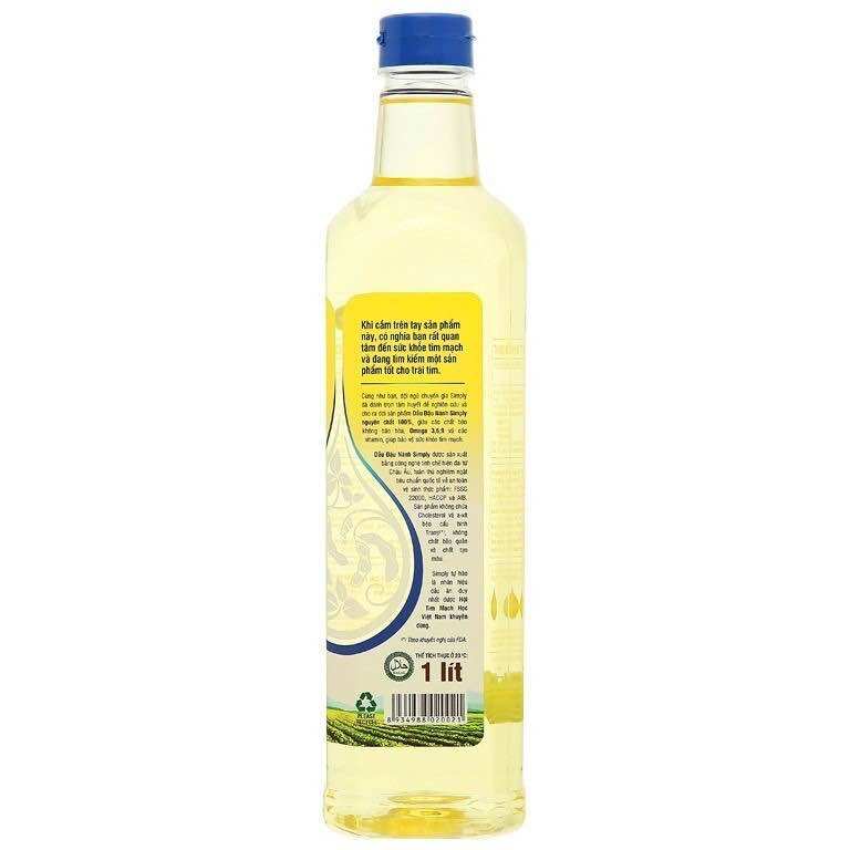Dầu Simply Đậu Nành Chai 1 lít
