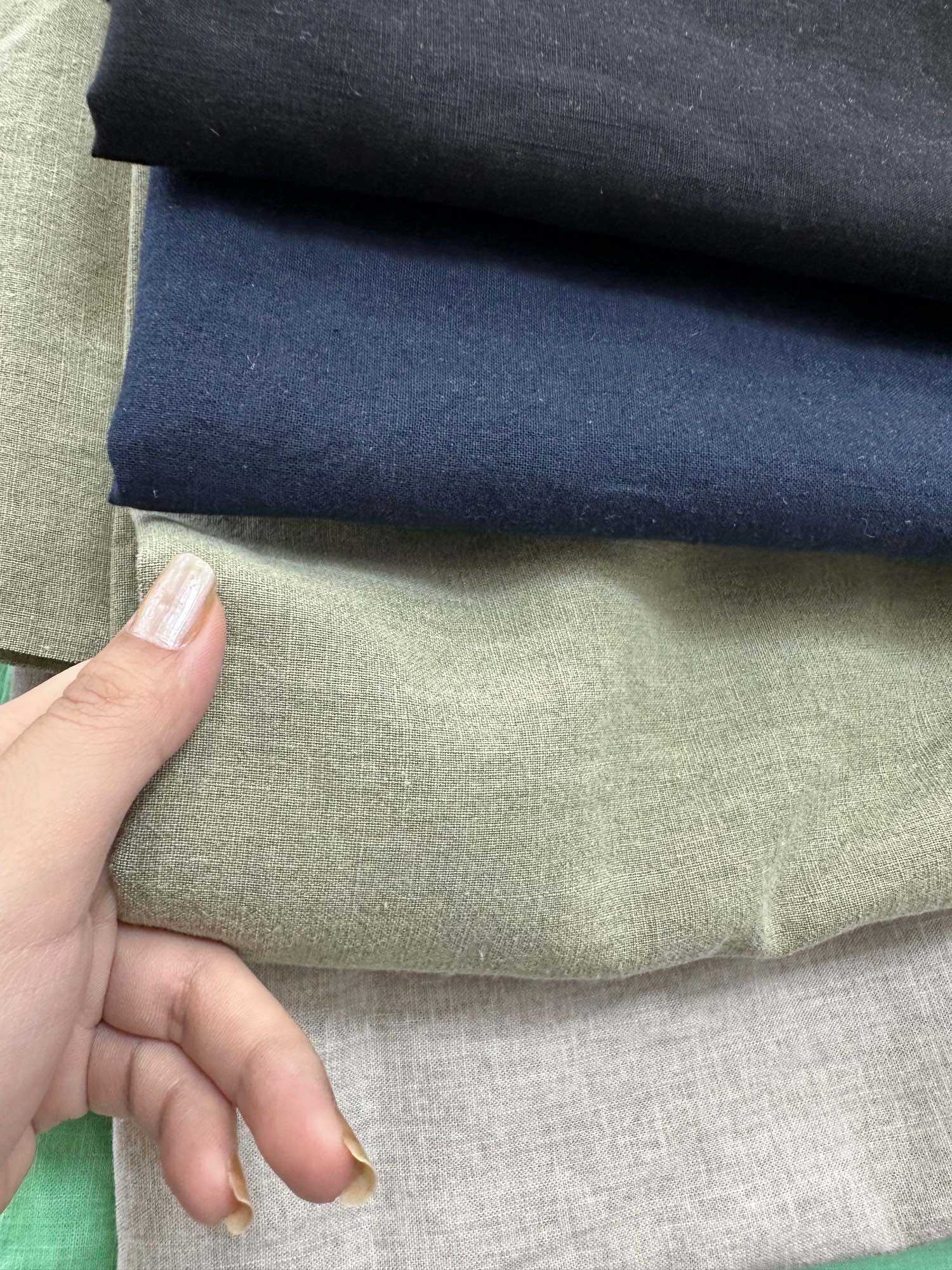 Vải linen cotton Hàn . Khổ vải 14m