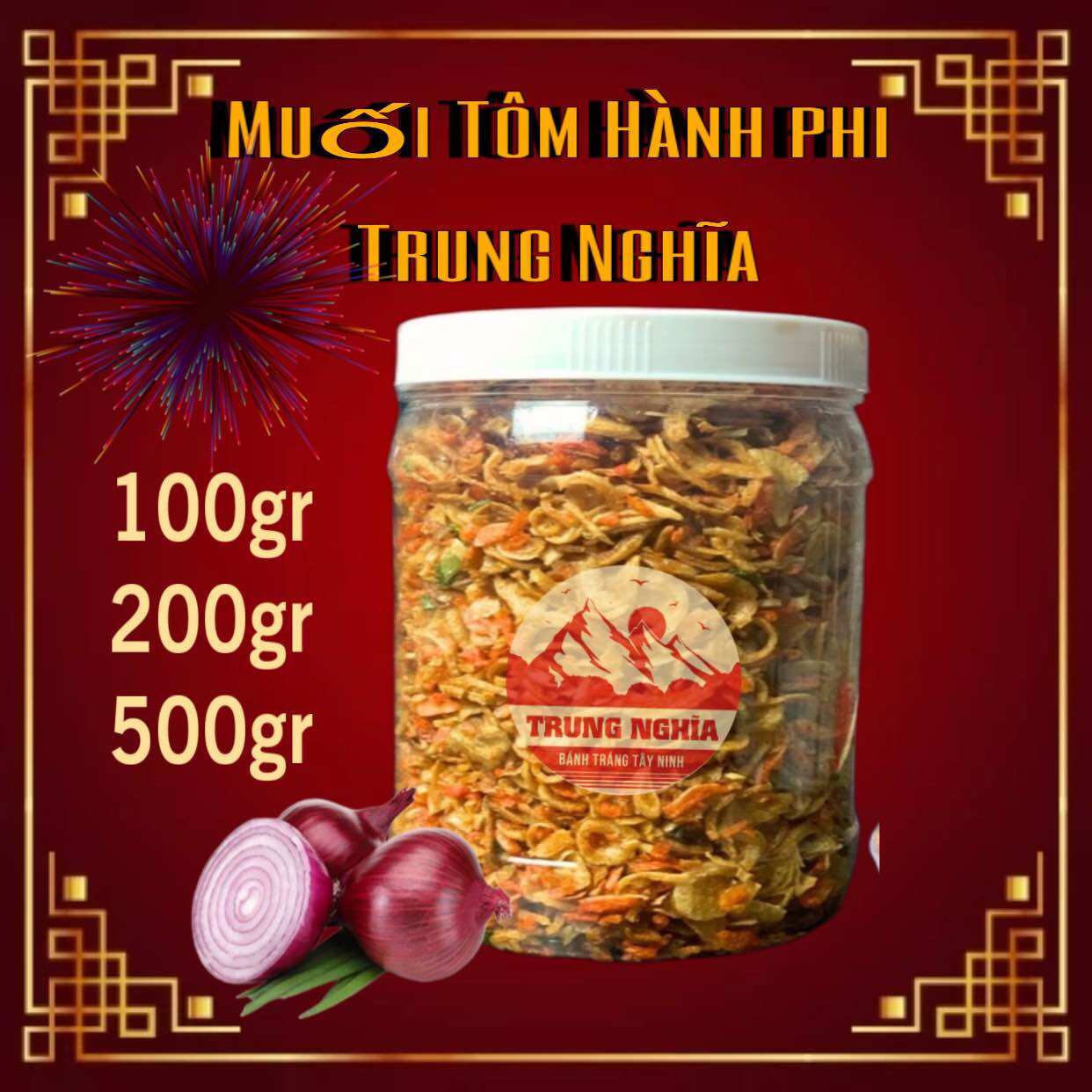 [100g] Muối Tôm Hành Phi Trung Nghĩa