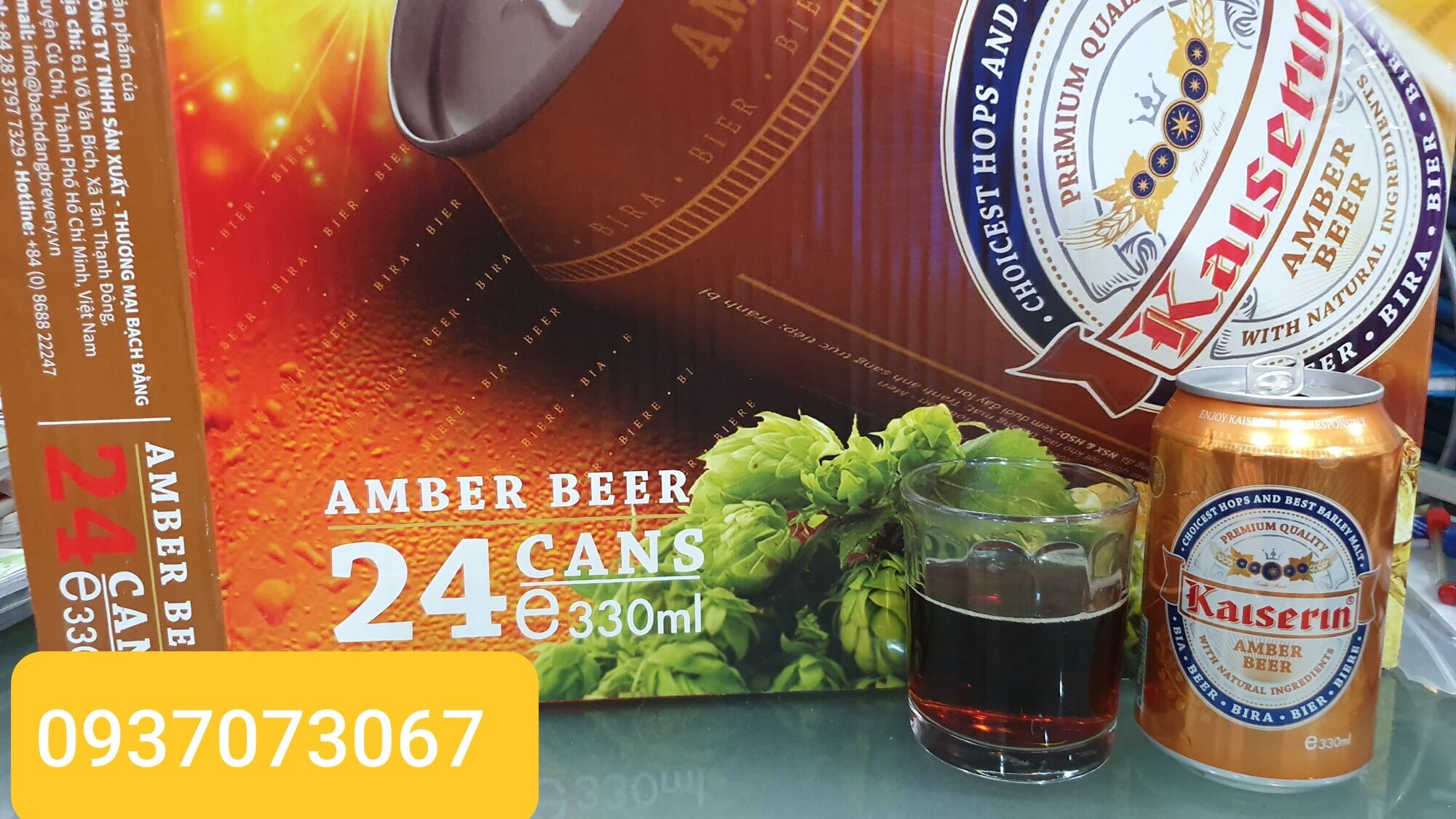 Bia đỏ kaiserin, hsd: tháng 12/2023