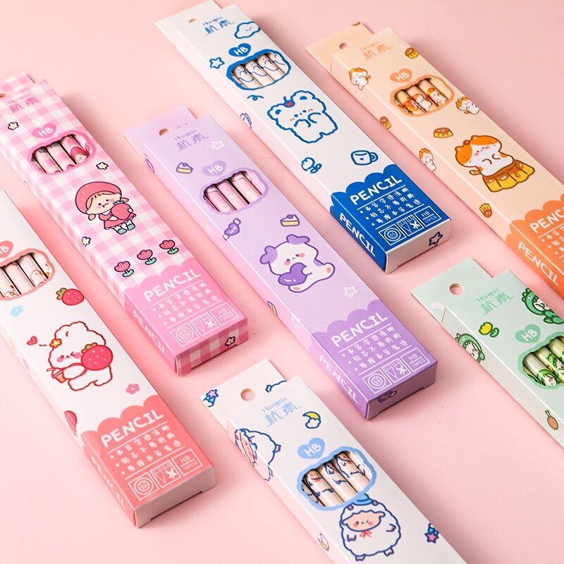 Hộp 10 bút chì in hình cute