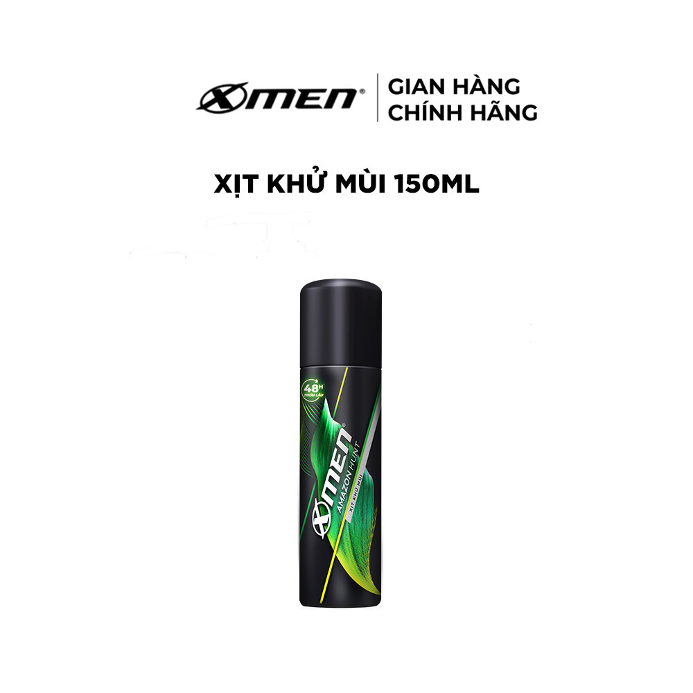 [MỚI] Xịt khử mùi Xmen Amazon Hunt 140ml - Công nghệ mùi hương mới