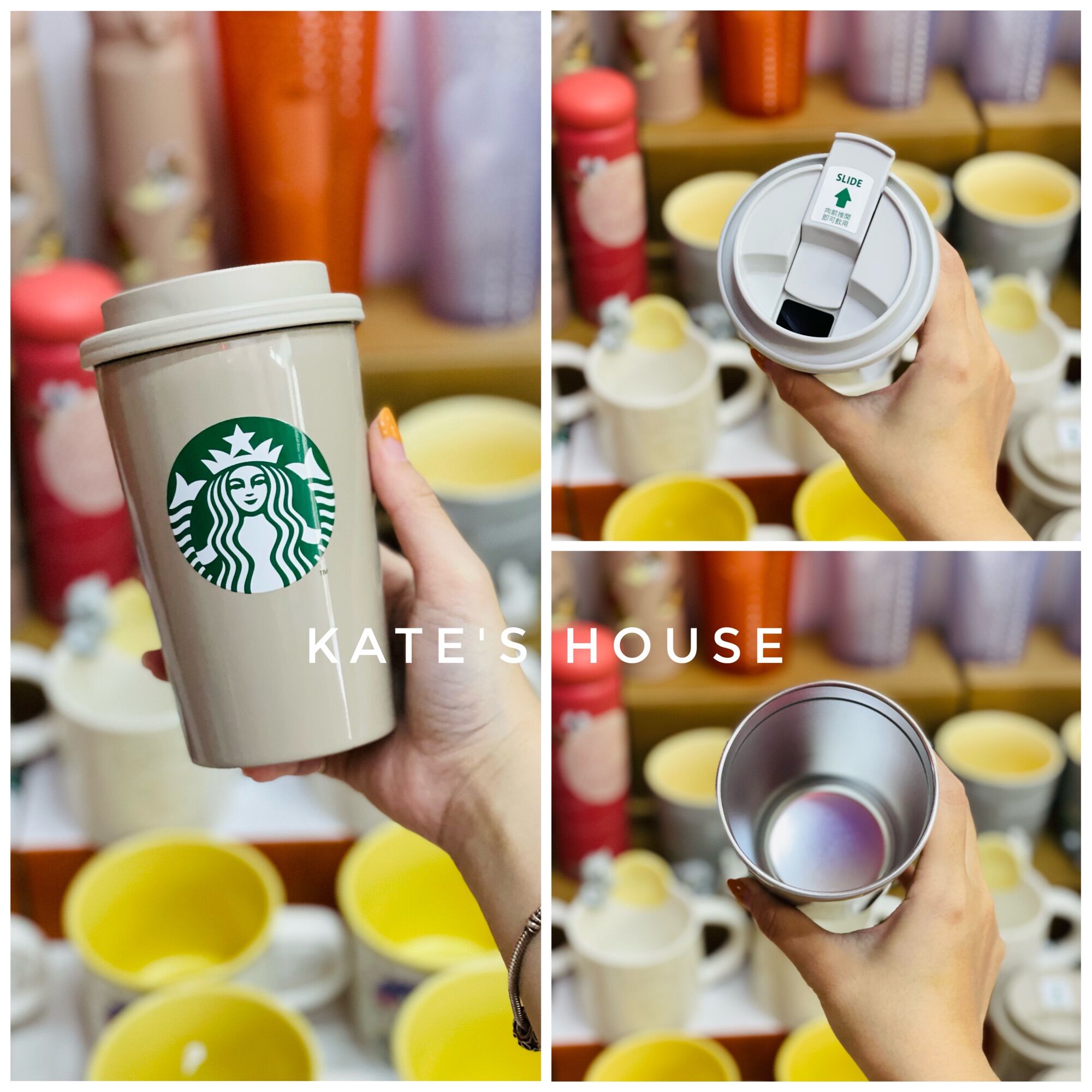 Ly inox Starbucks chính hãng 2022, dung tích 355ml, không chống tràn