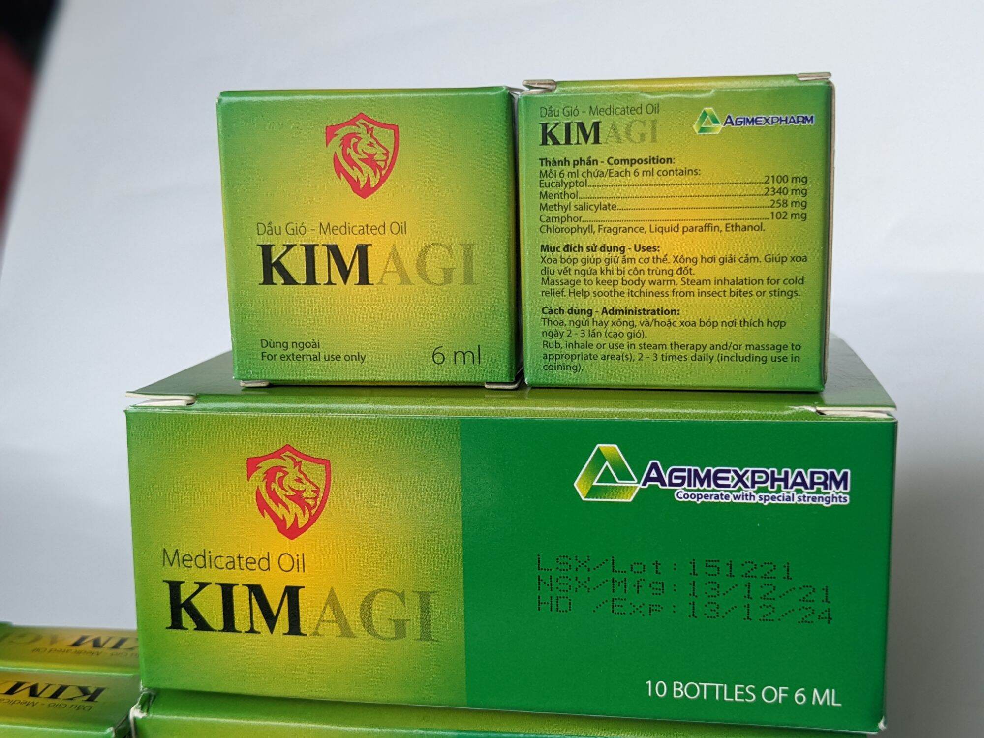 Dẩu gió nước xanh kim agi 6ml - mình anh store 64
