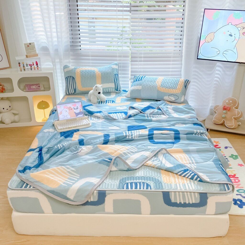Bộ chiếu điều hoà kèm chăn cùng bộ