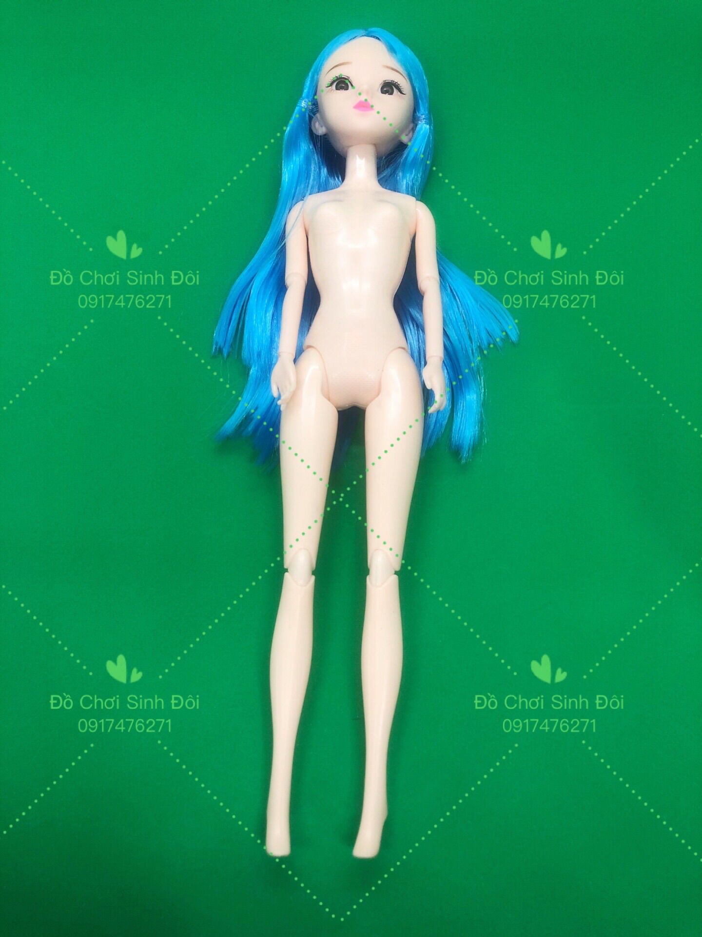 Búp bê 30 cm - thân 11 khớp mắt 3D