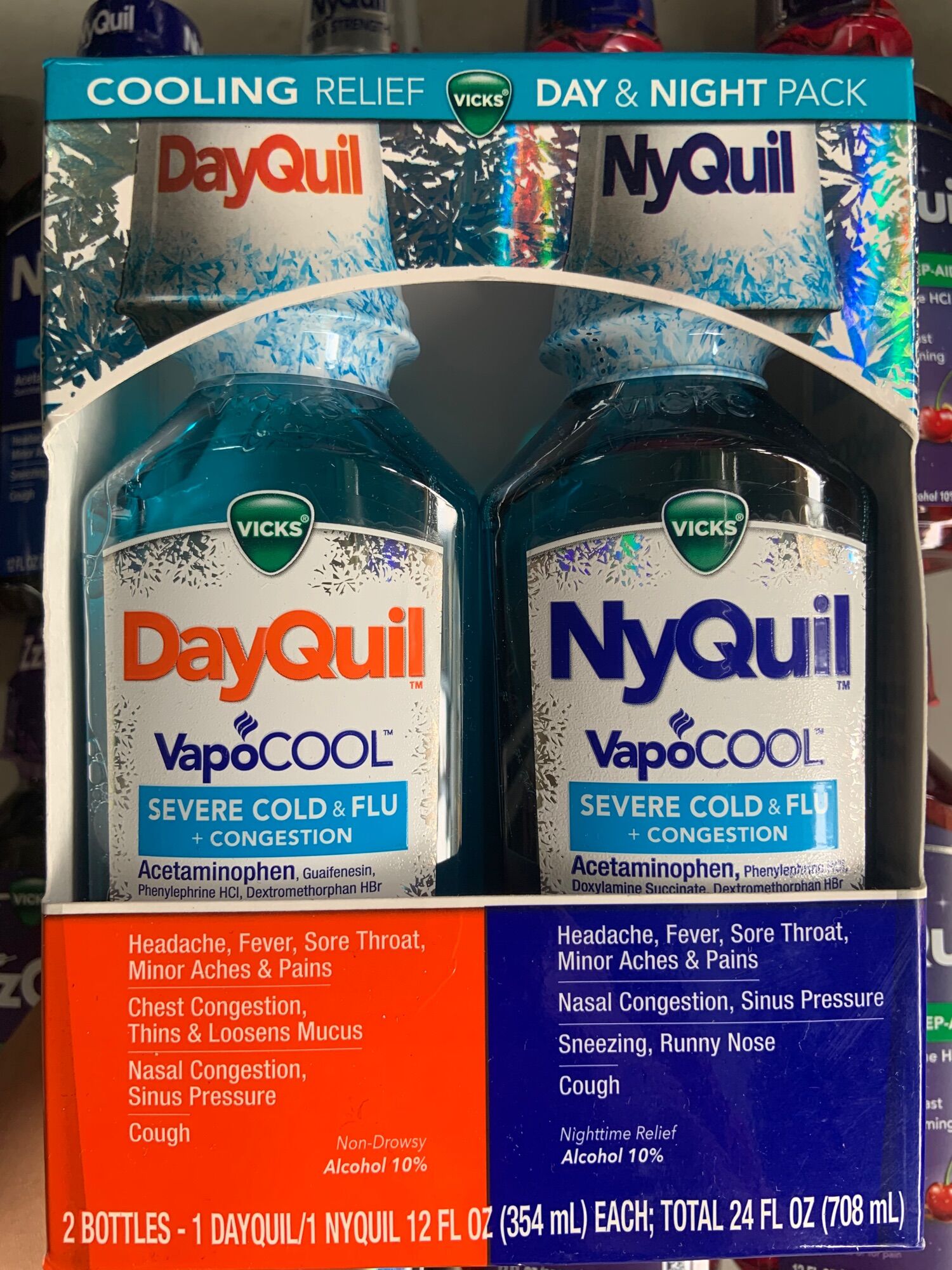 Sét 2 chai Dayquil nyquil 708ml của Mỹ