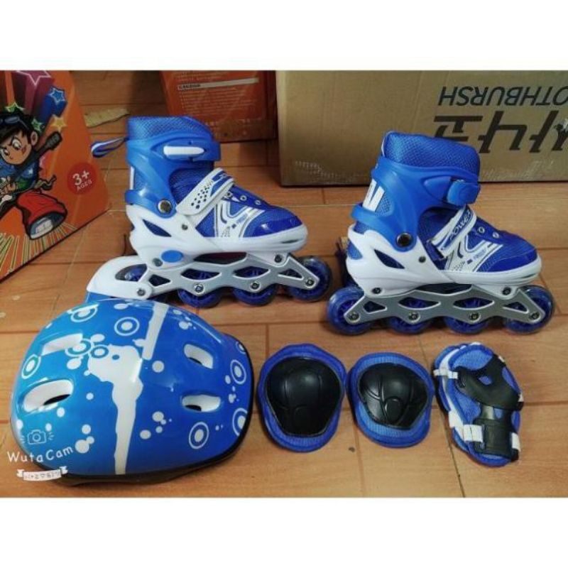 Giày Patin trẻ em 506, giày trượt patin cho bé,tặng kèm full bảo hộ.( ảnh thật 100%)