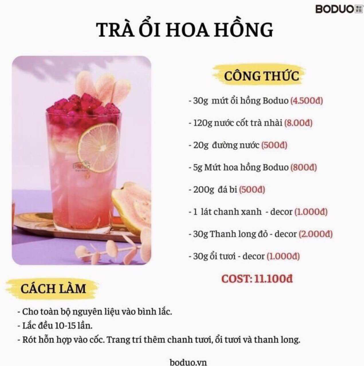 Mứt ổi hồng Boduo hộp 1kg