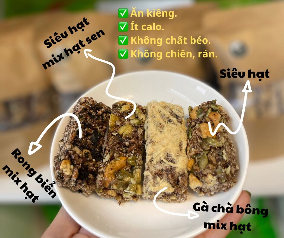 500Gram THANH GẠO LỨT NGŨ CỐC - ĂN CHAY ĐƯỢC