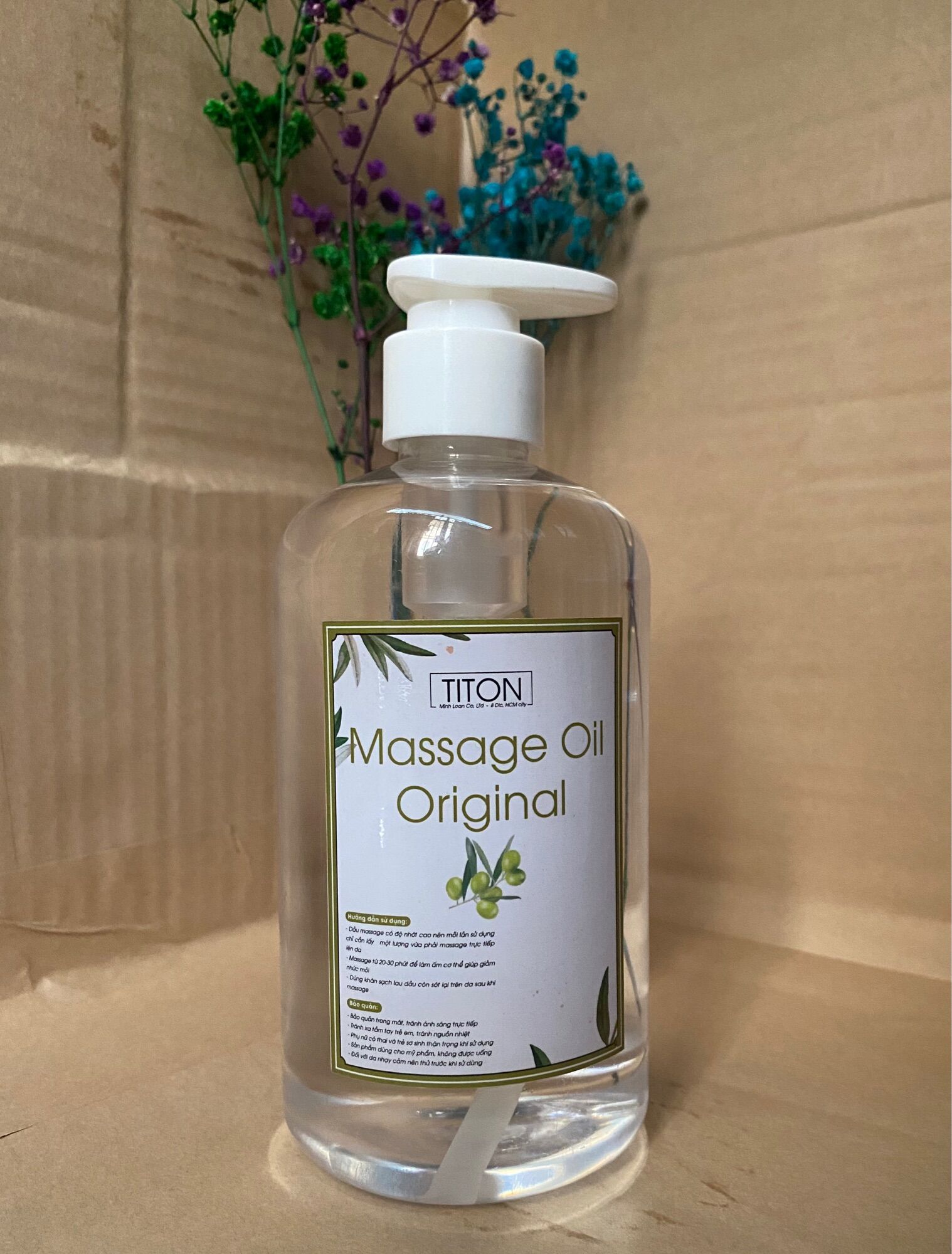 Dầu masage không mùi| dầu massage body oil| 500ml