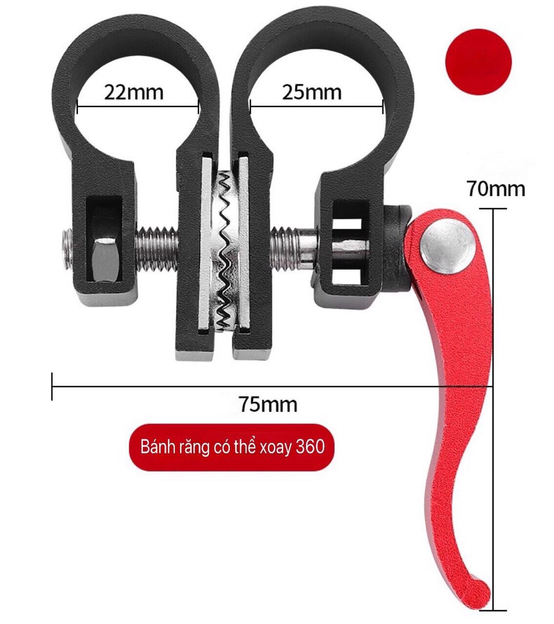 Pat ô dù câu cá xoay 360 độ cao cấp