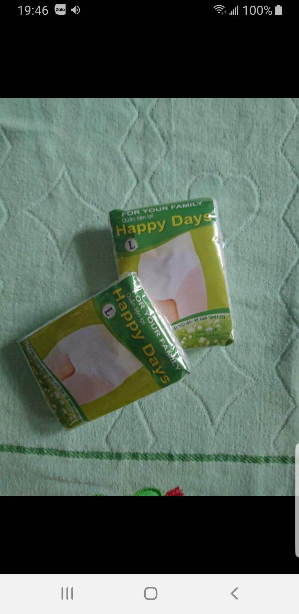 Quần lót giấy tiện dụng