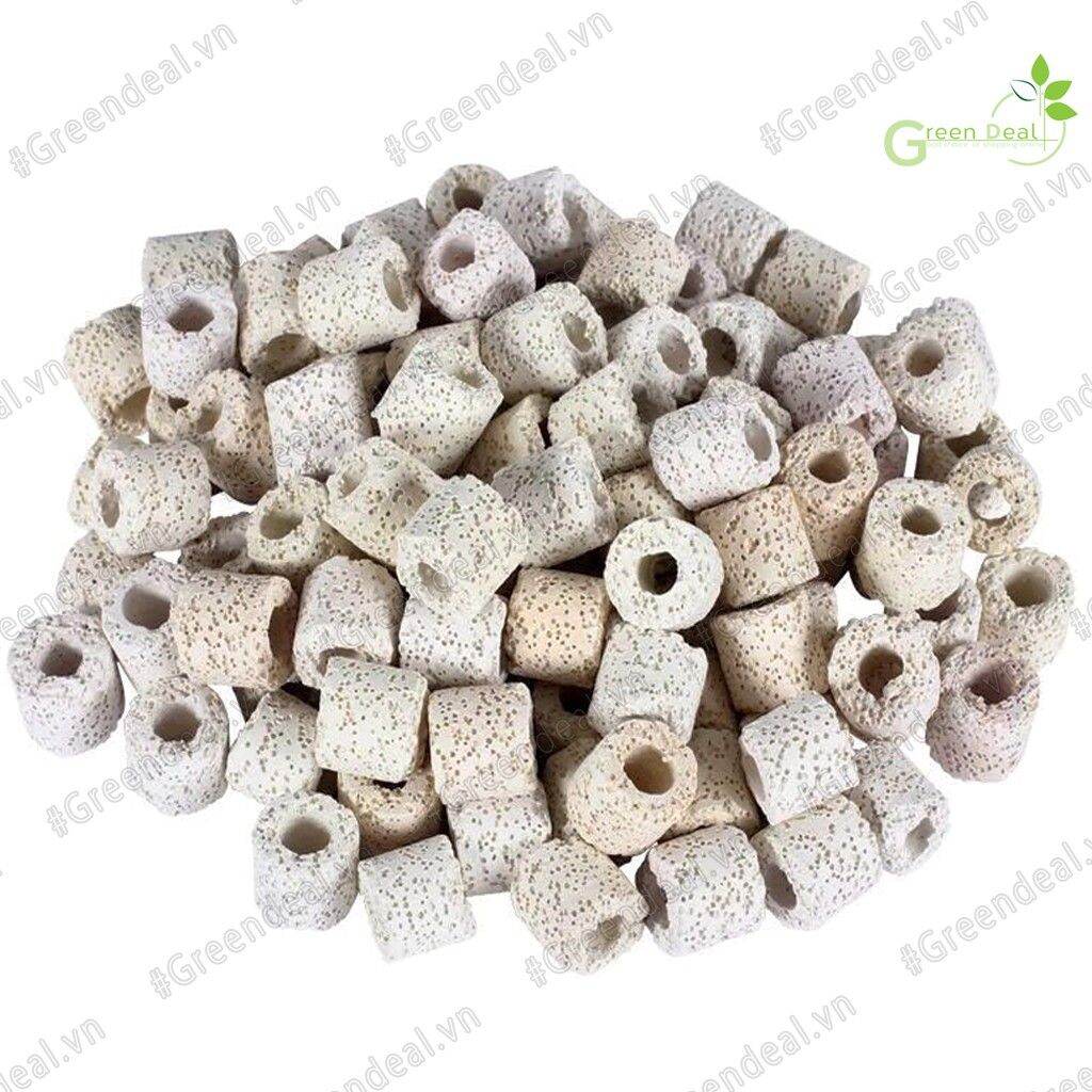 Vật liệu lọc xử lý nước Sứ nhẫn, Sứ lỗ 300g