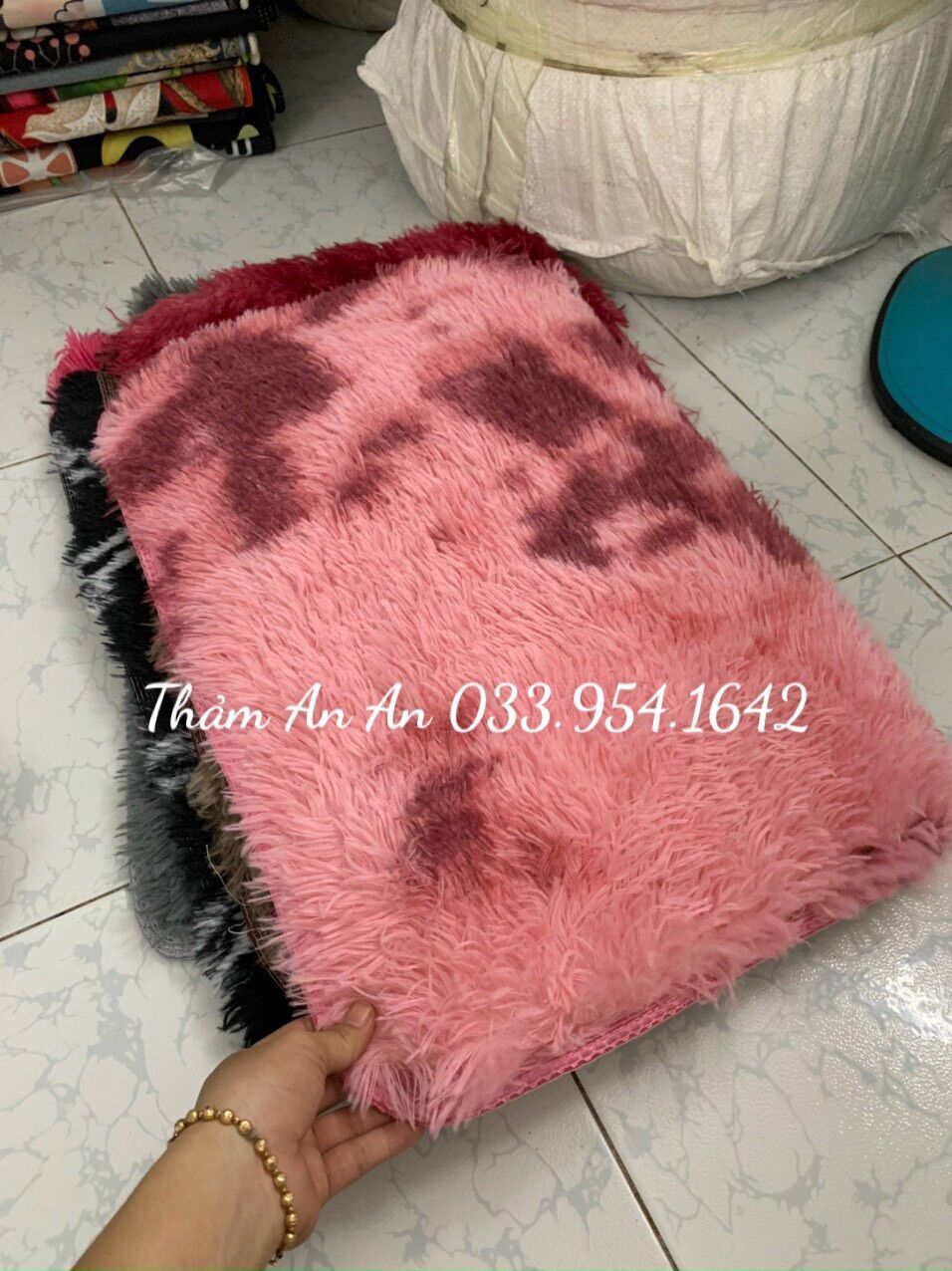 THẢM DẶM CHÂN - THẢM LÔNG LOANG 40cm x 60cm