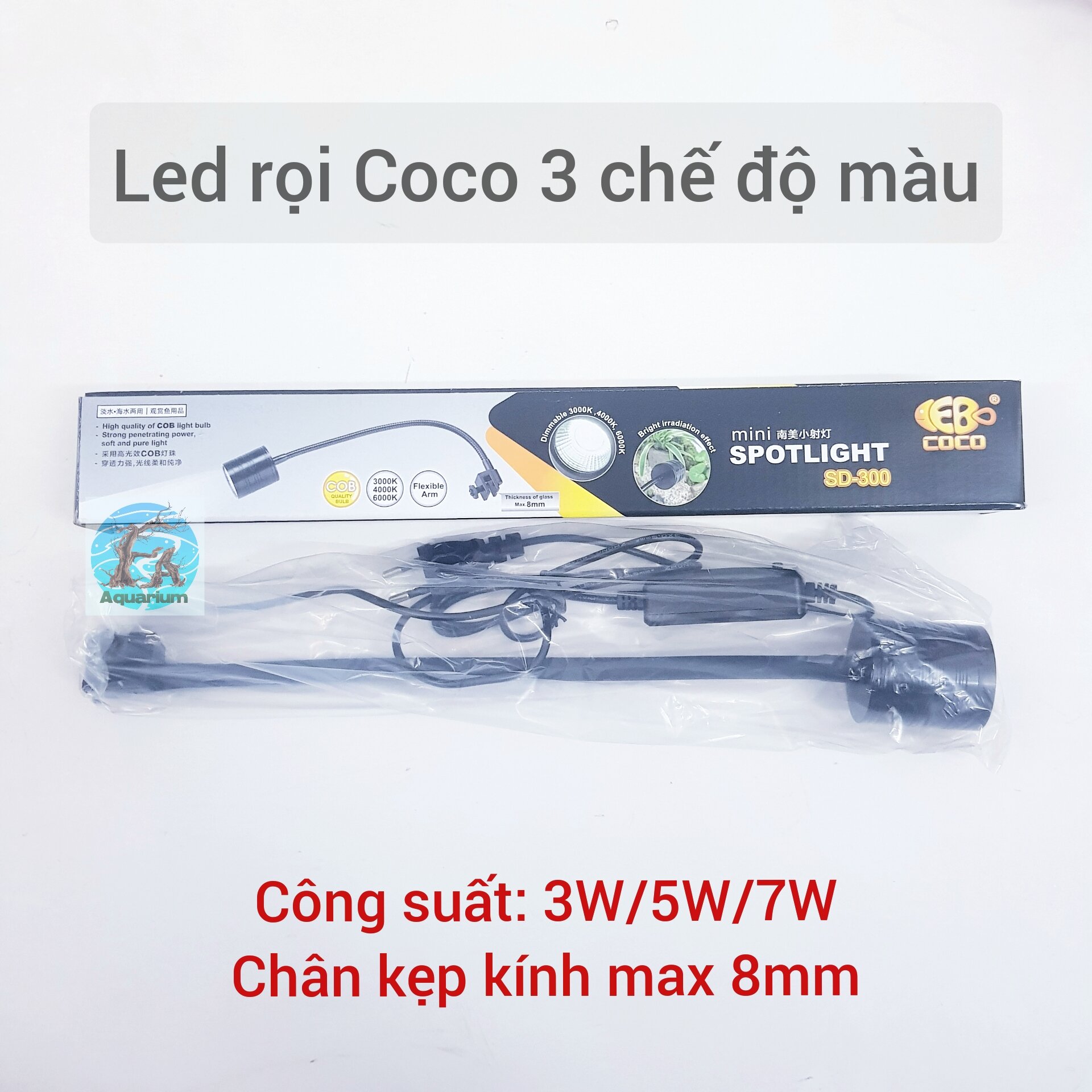 Led rọi 3 chế độ màu 3W, 5W, 7W, 10W