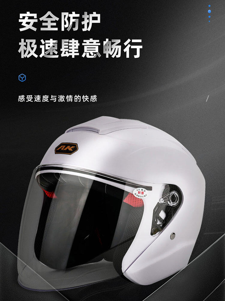 Mũ Bảo Hiểm Xe Máy Mùa Đông AK Unisex 3C Chứng Nhận Mũ Bảo Hiểm Xe Điện Chất Liệu ABS Vỏ Cứng Tùy Chọn Mùa Xuân Thu Đông