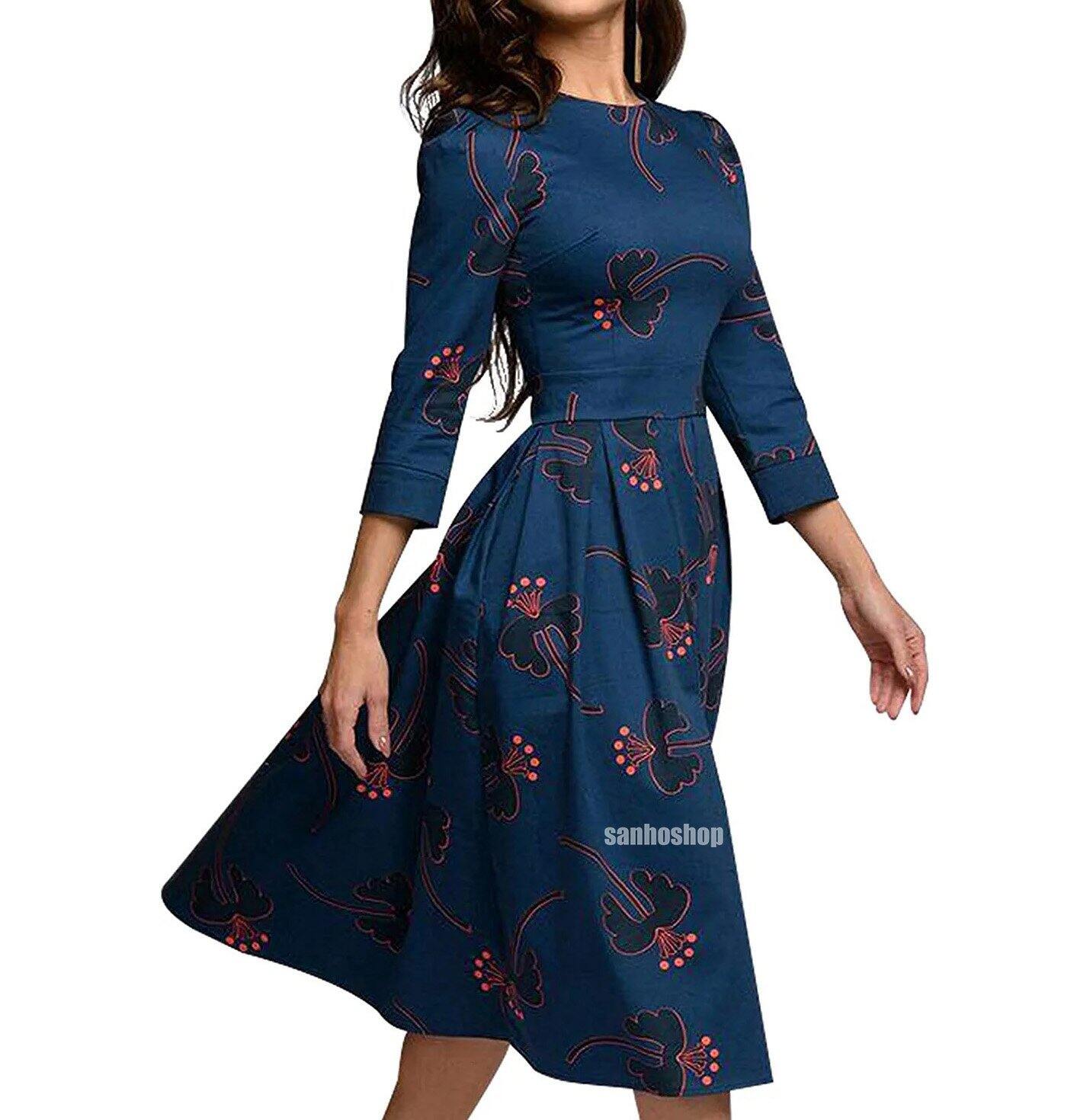 ĐẦM MIDI K4Y CASUAL FL0RAL