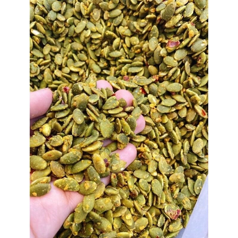 Hạt Bí Xanh rang tỏi ớt hộp 500g