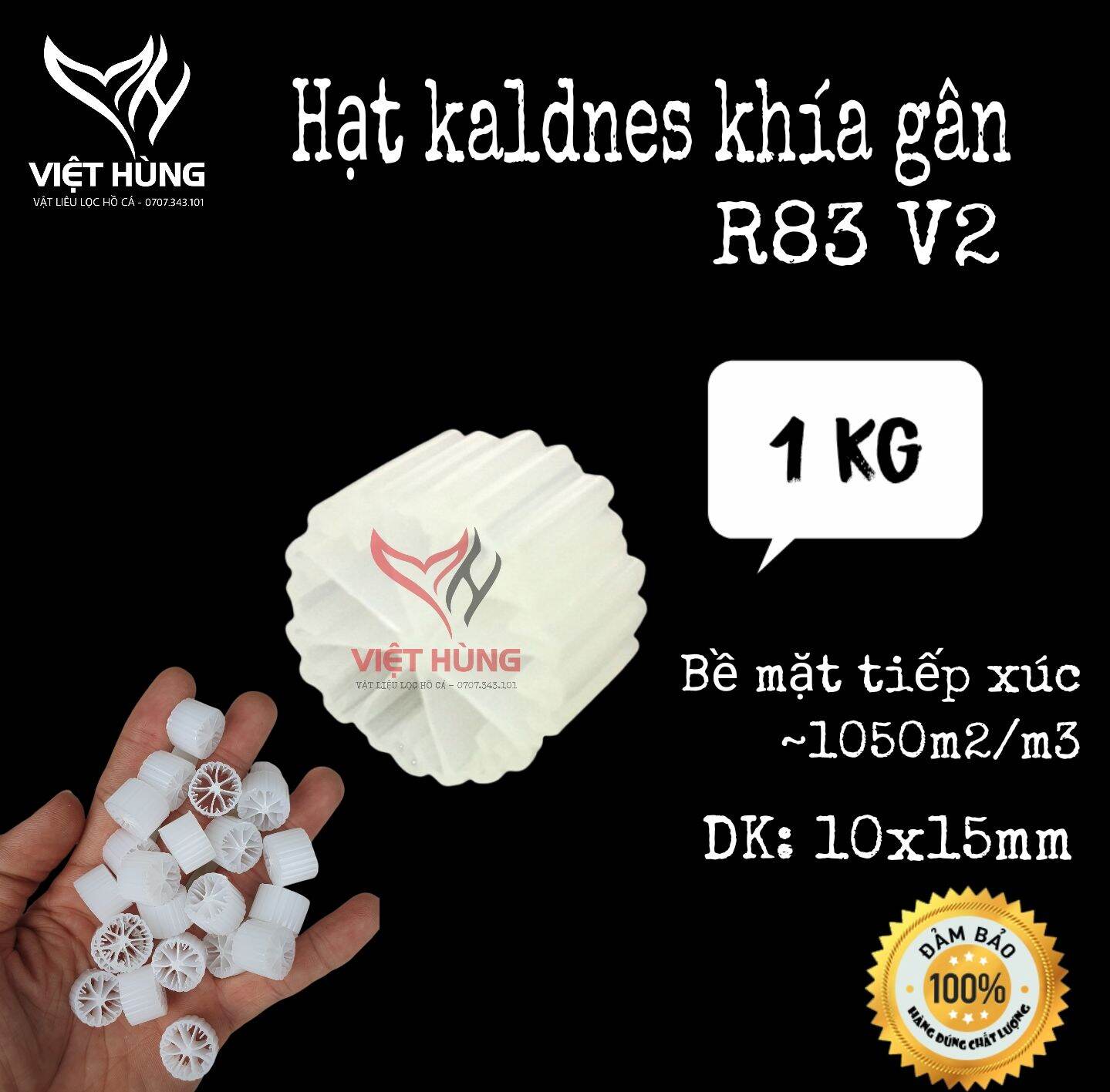 [HCM]hạt lọc kaldnes 12 cánh 1kg, hạt kanet đệm vi sinh - vật liệu lọc