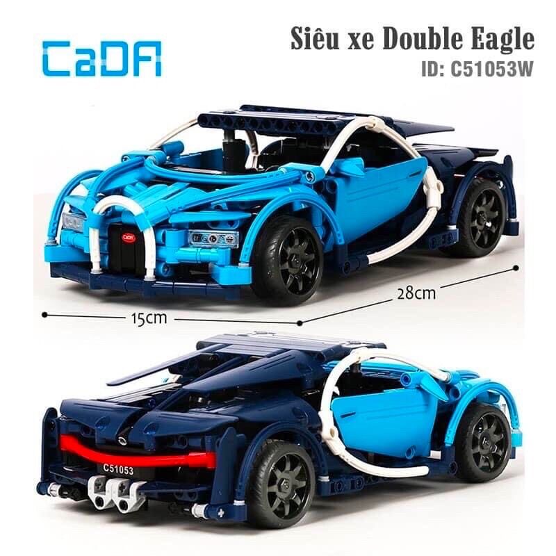Đồ Chơi Xếp Hình Technic - CaDA C51053 ( Lắp Ráp Siêu Xe Bugatti Chiron Có Điều Khiển 419 Chi Tiết )
