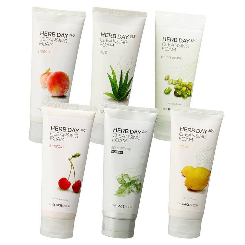 Sữa rửa mặt tfs herb day 365 cleansing foam