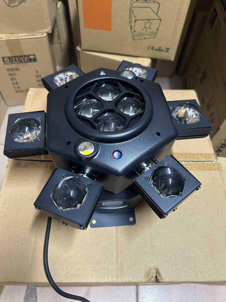 Đèn moving 6 đầu 10 mắt laser