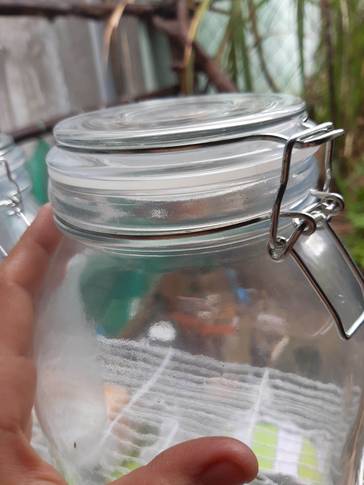 hủ thủy tinh nắp gài Tròn 3L ( 105k)